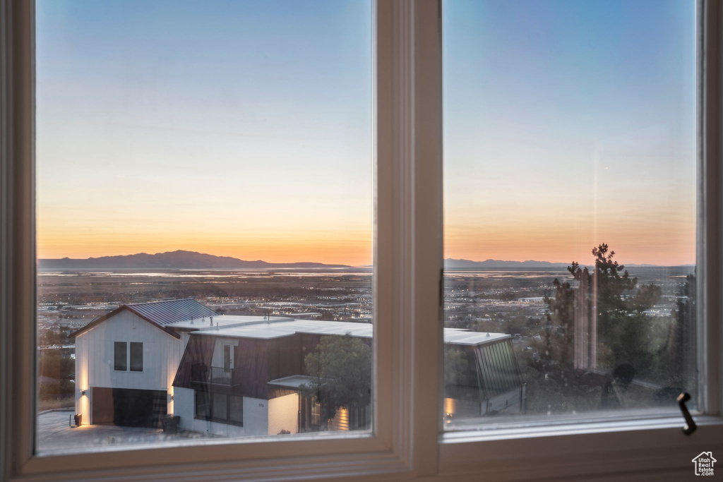 Water view featuring a mountainous background