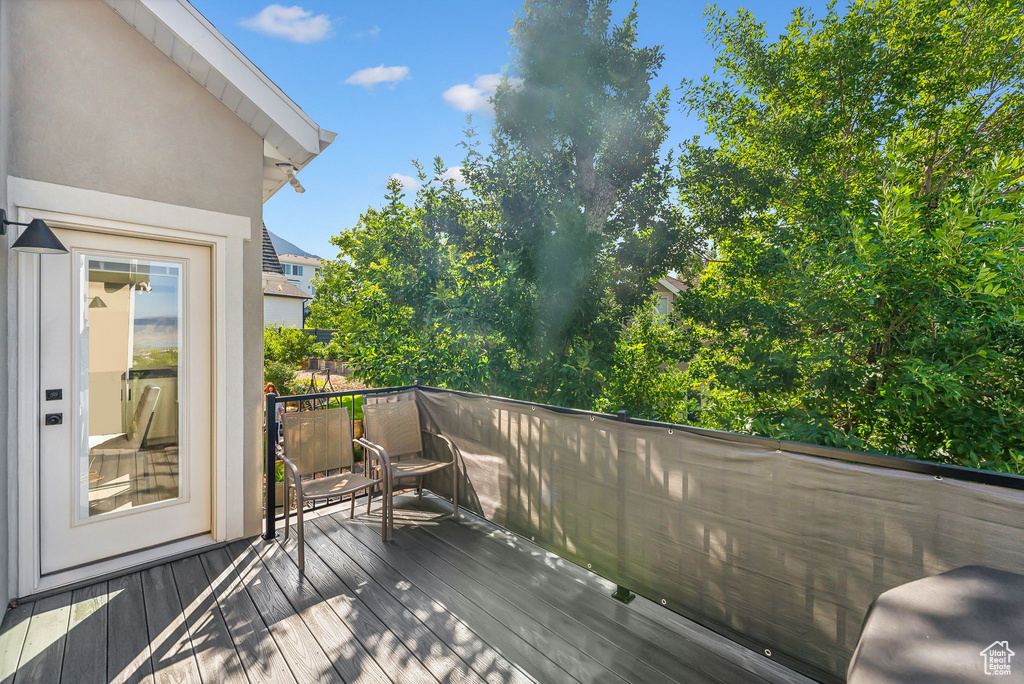 View of deck