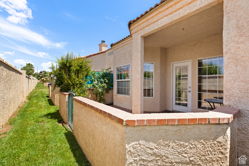 View of patio