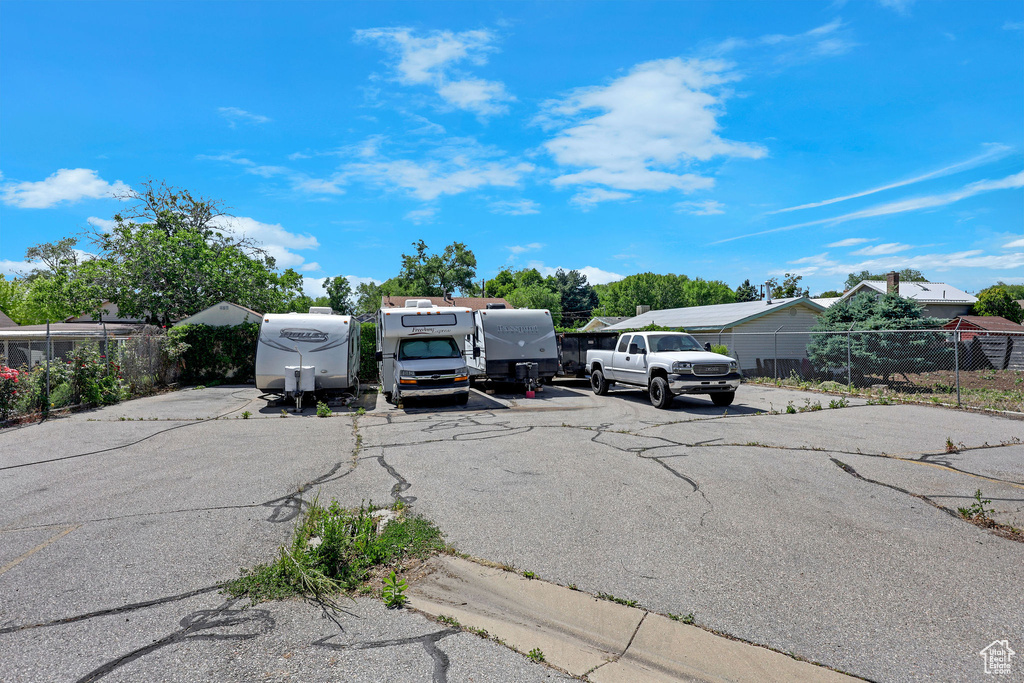 View of uncovered parking lot