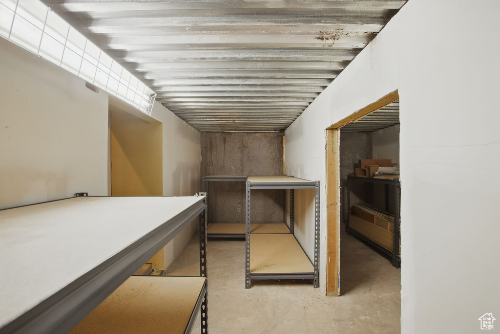 View of storage area