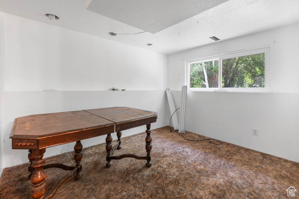 View of carpeted office