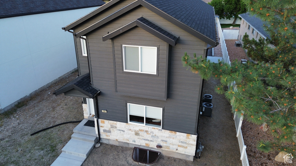 View of front of property with stone siding