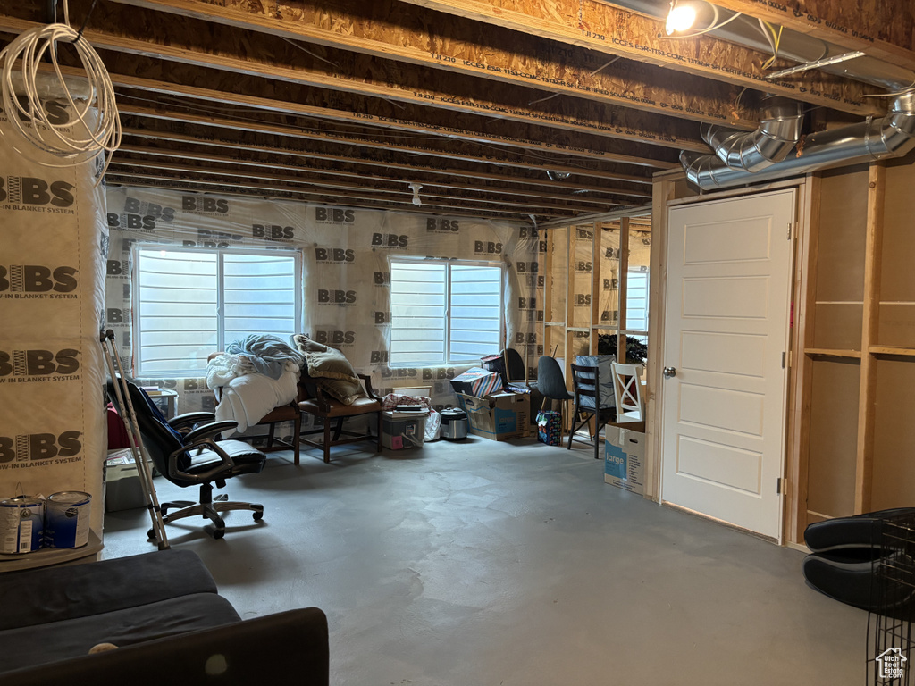 View of basement