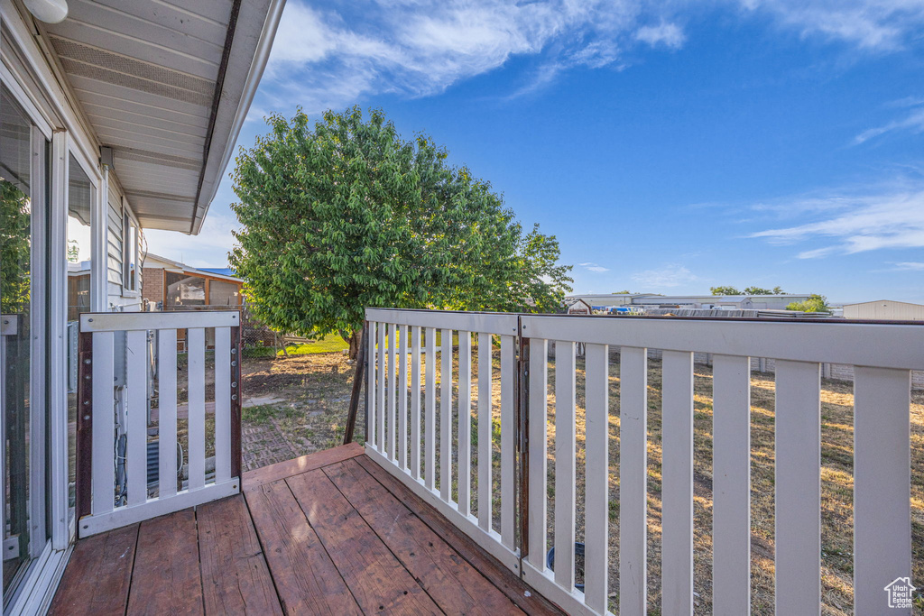 View of deck