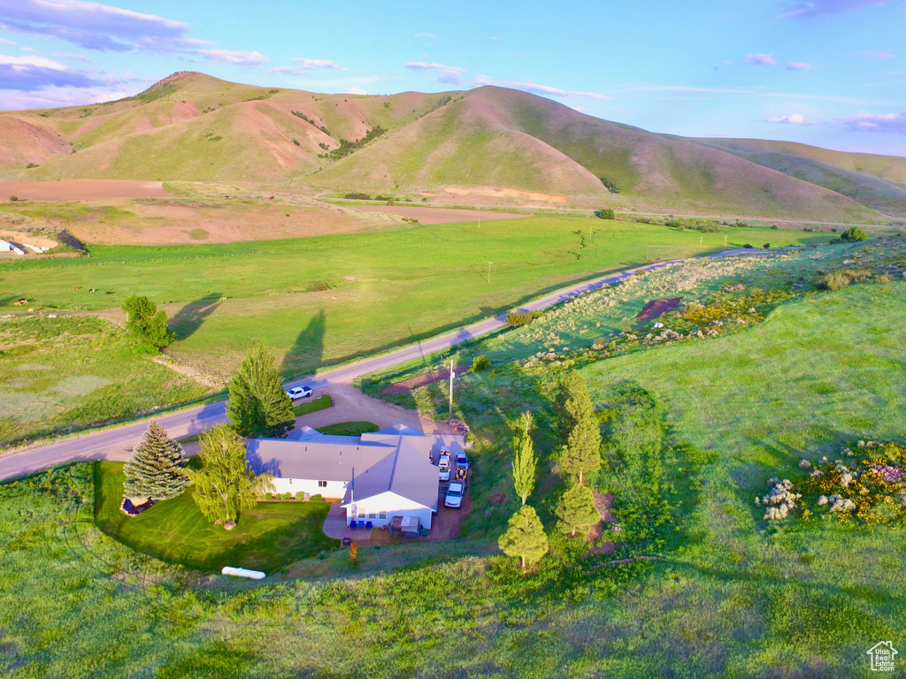 View of rural area featuring a mountain backdrop
