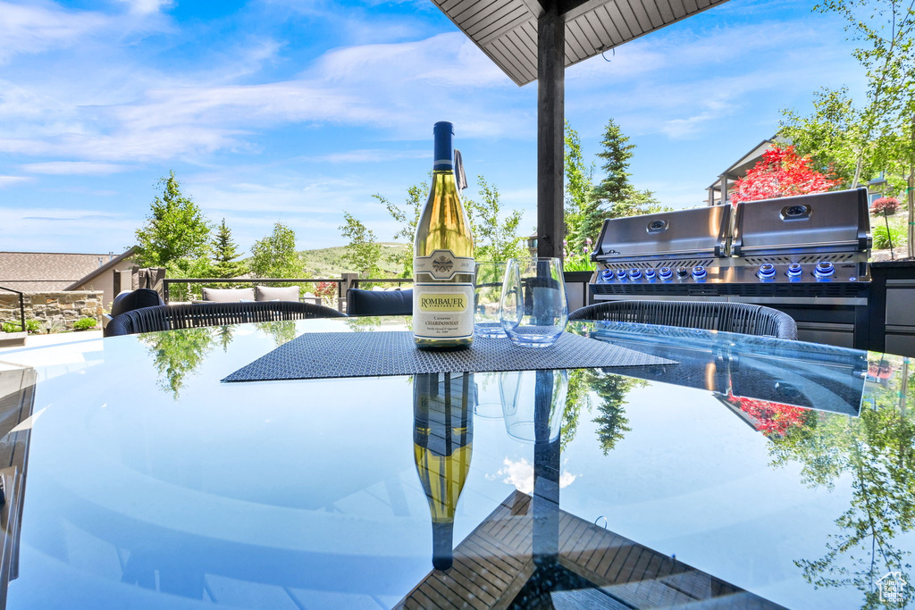 Exterior space featuring outdoor dining space