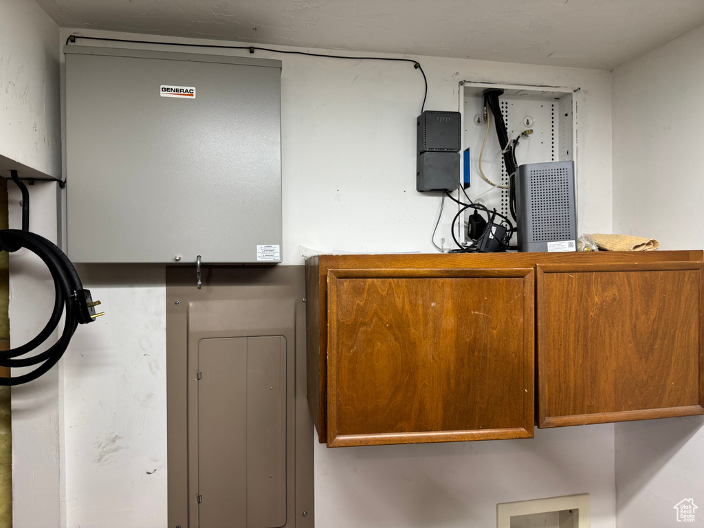Detailed view of electric panel