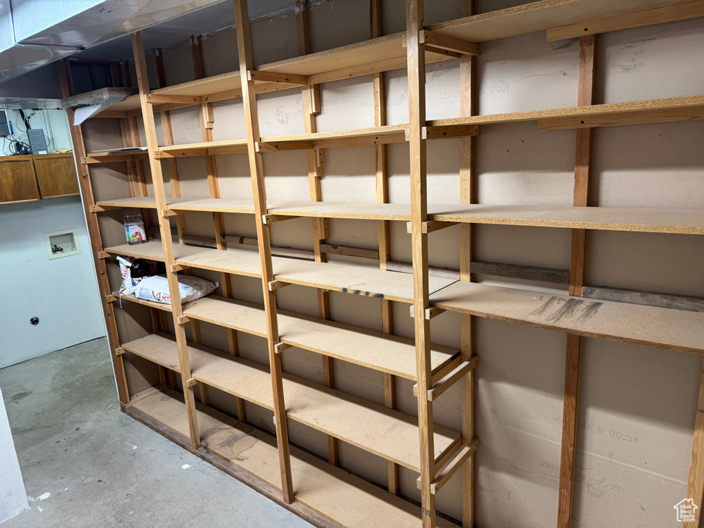 View of storage room