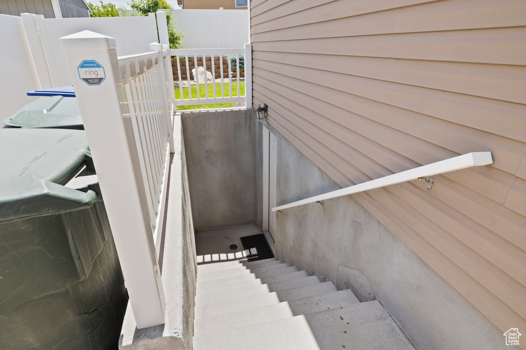 View of stairway