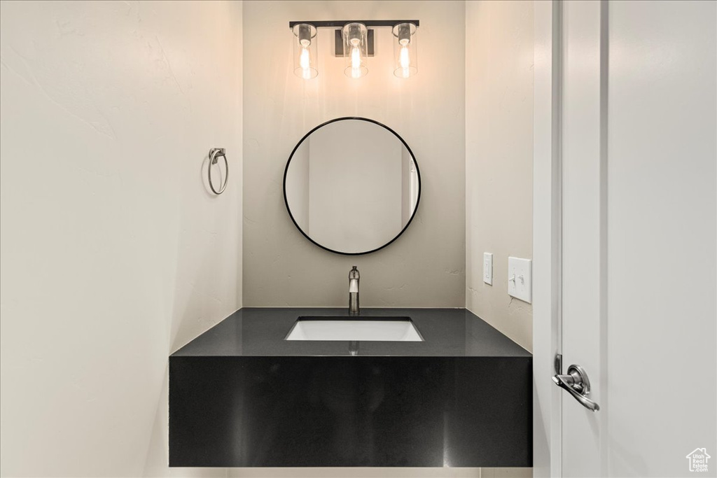 Bathroom featuring vanity