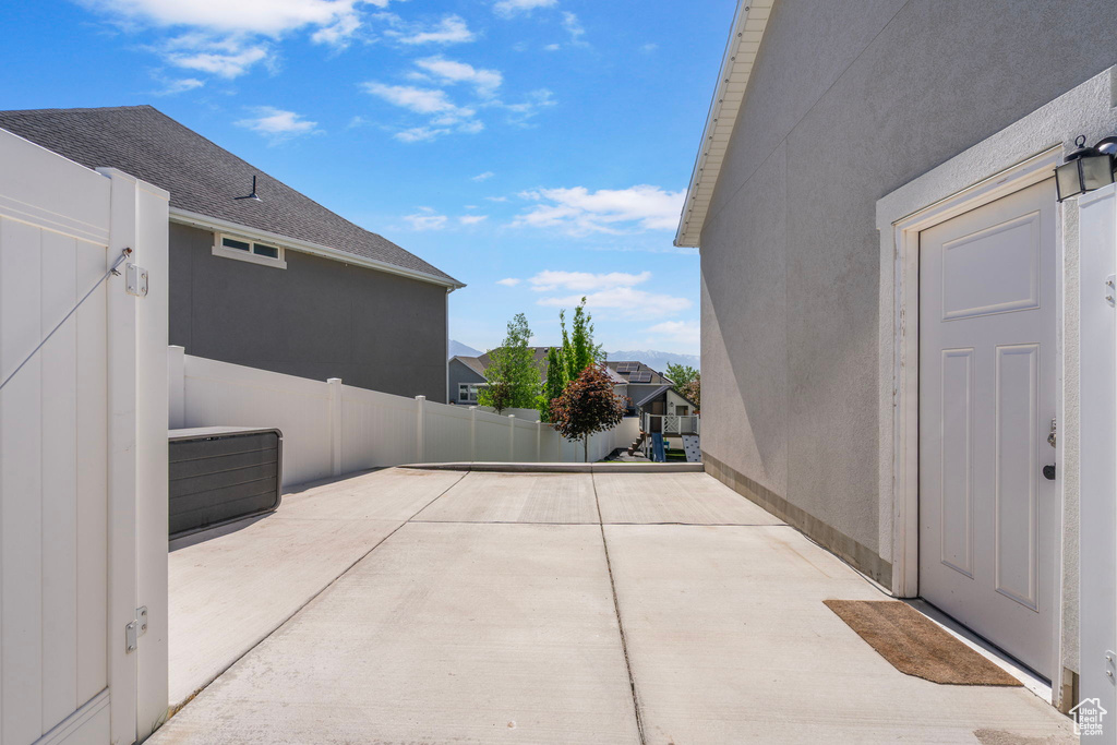 View of patio