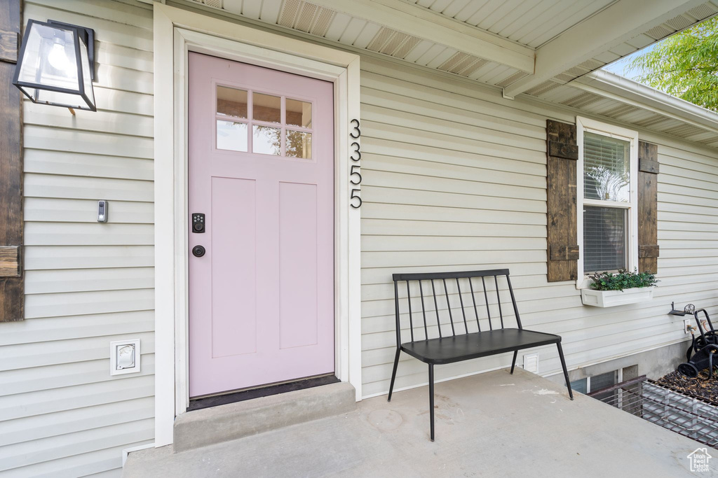 View of entrance to property