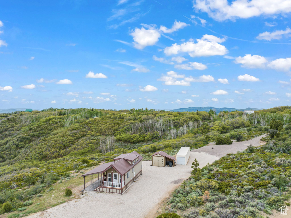 View from above of property