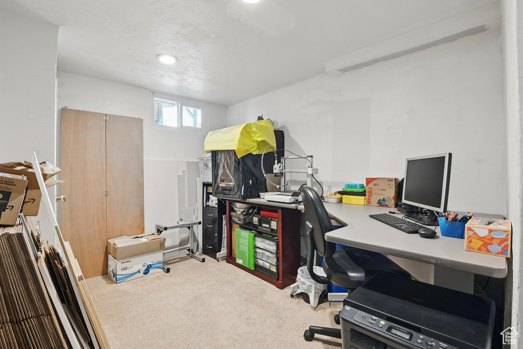View of carpeted office