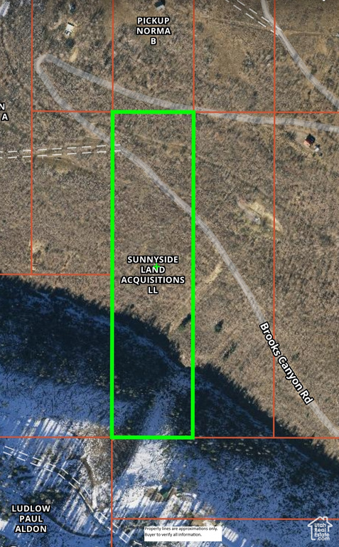 Map / location featuring property parcel outlined