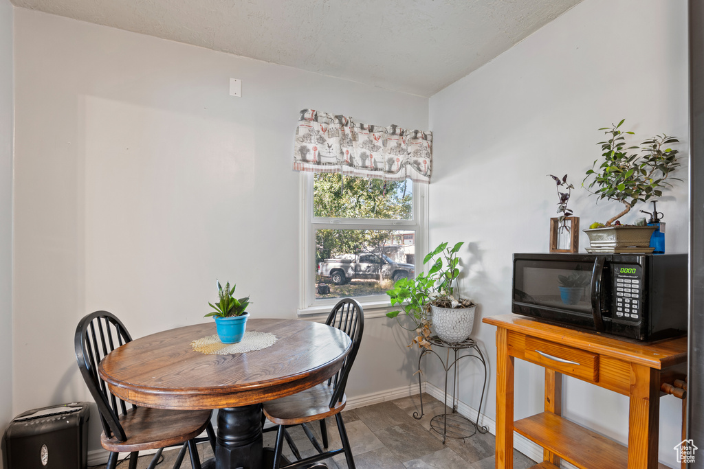 Dining space with baseboards