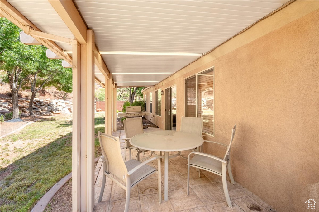 View of patio / terrace featuring outdoor dining space