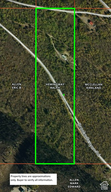 Map / location with property boundaries highlighted