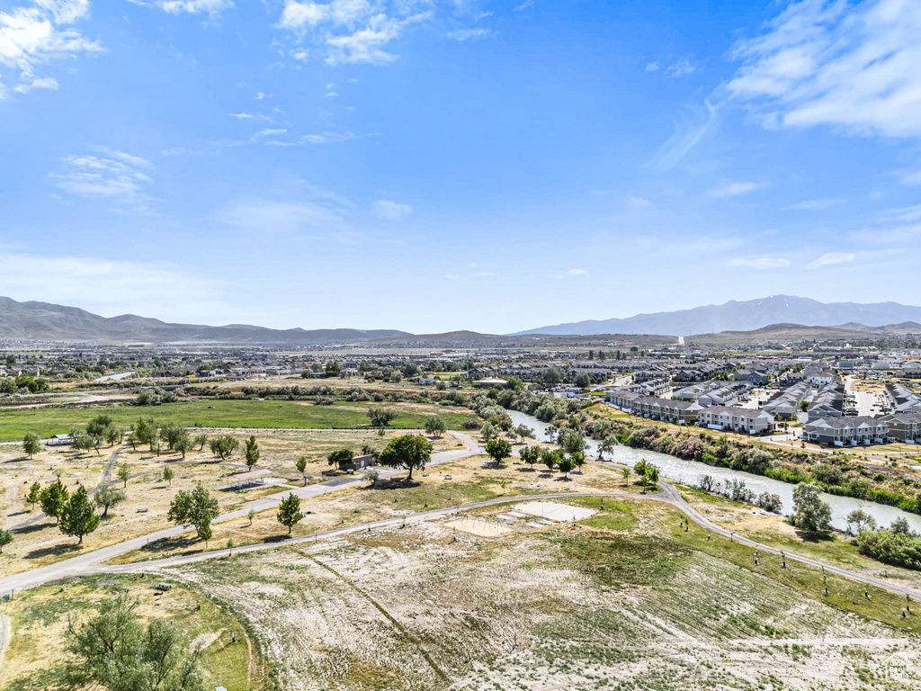 Mountain view featuring nearby suburban area
