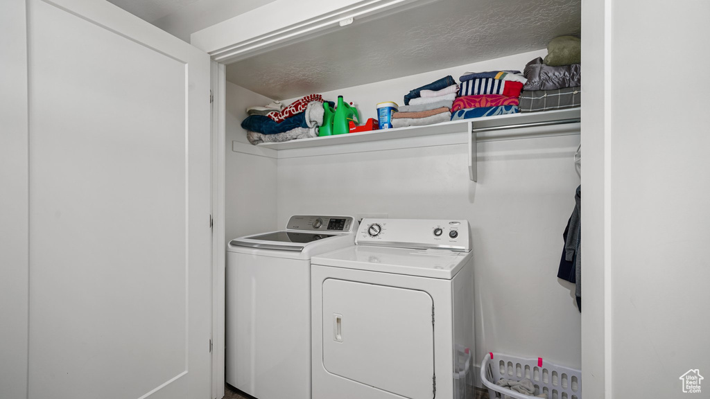 Laundry area with washing machine and dryer