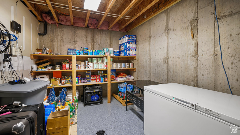View of storage area