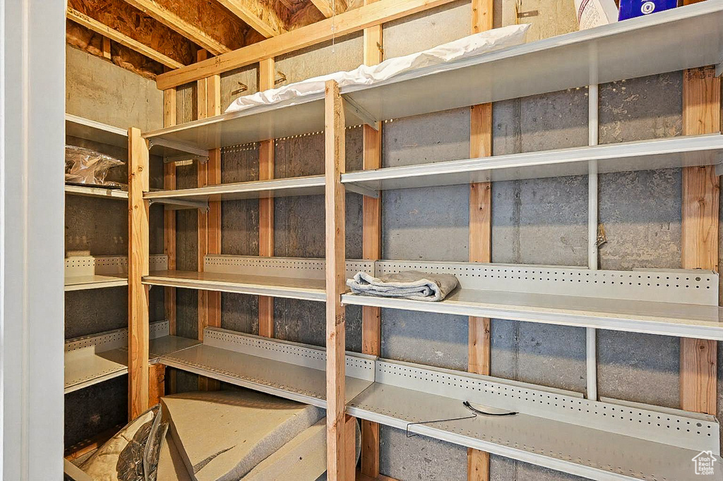 View of storage room