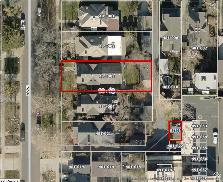 Aerial overview of property's location