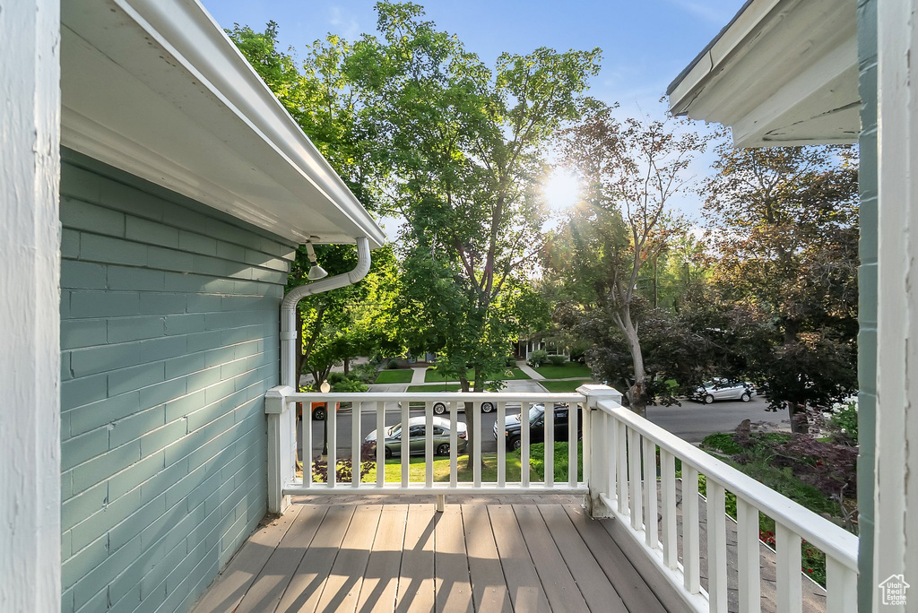 View of wooden terrace