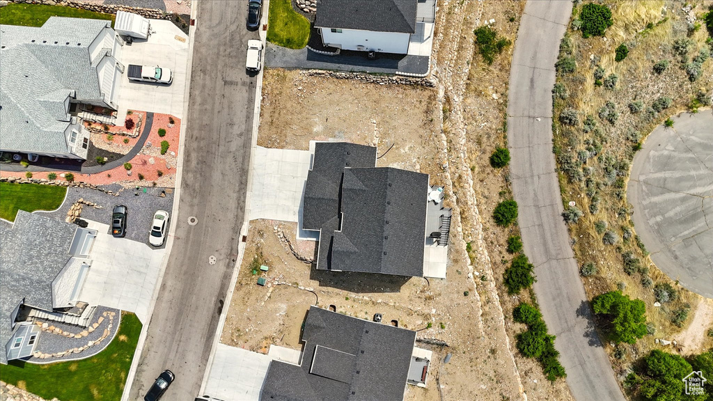 Aerial view of residential area