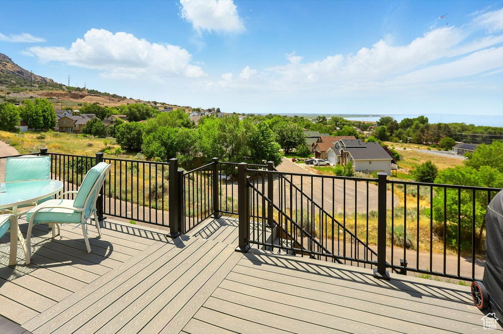 Deck featuring a residential view