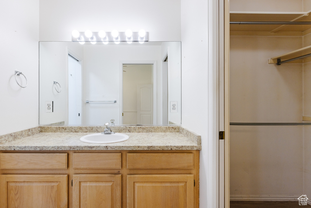 Bathroom featuring vanity