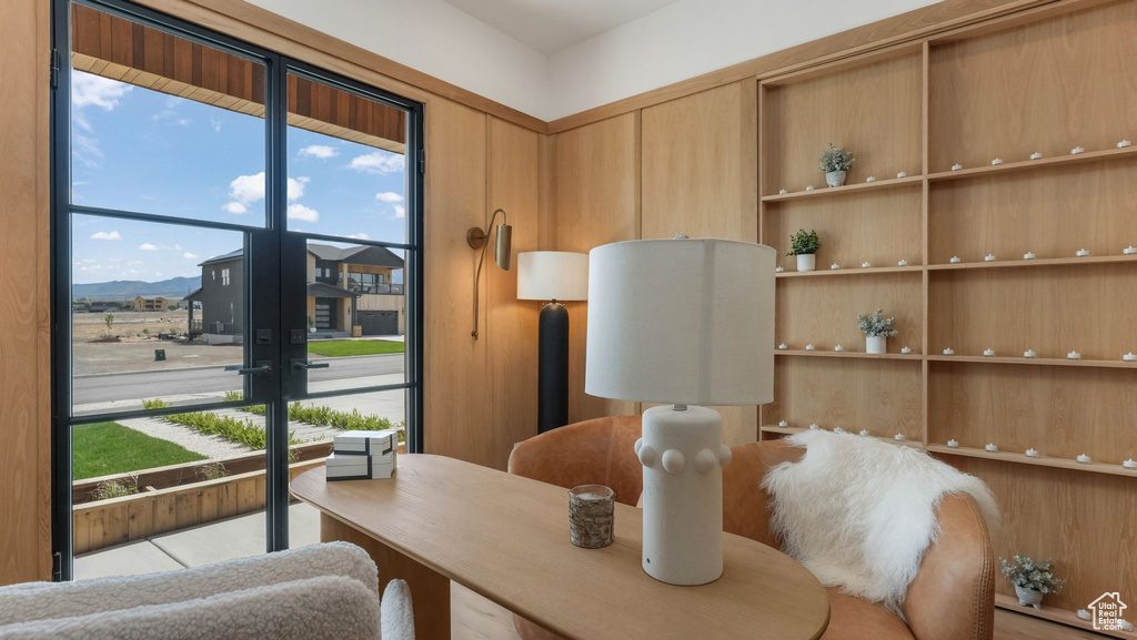 Office area featuring healthy amount of natural light