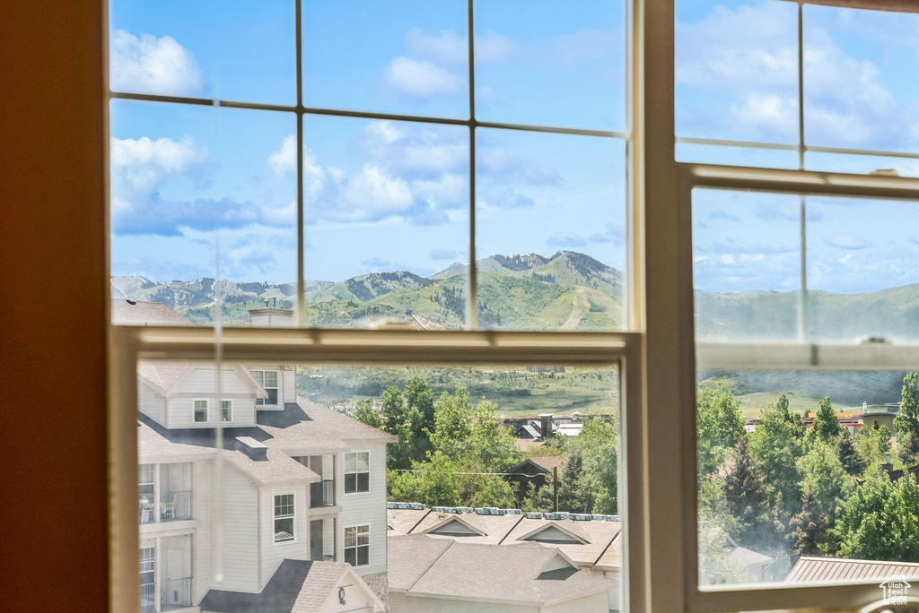 Detailed view of mountains