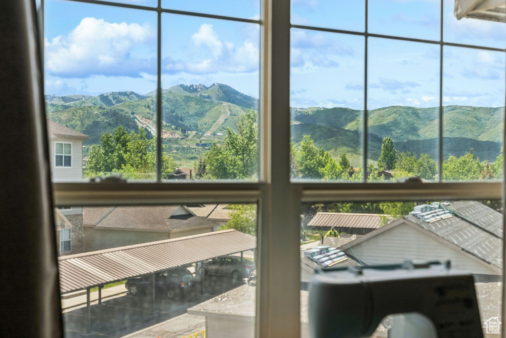 Detailed view of mountains