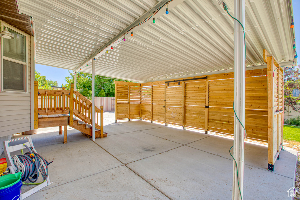 View of patio