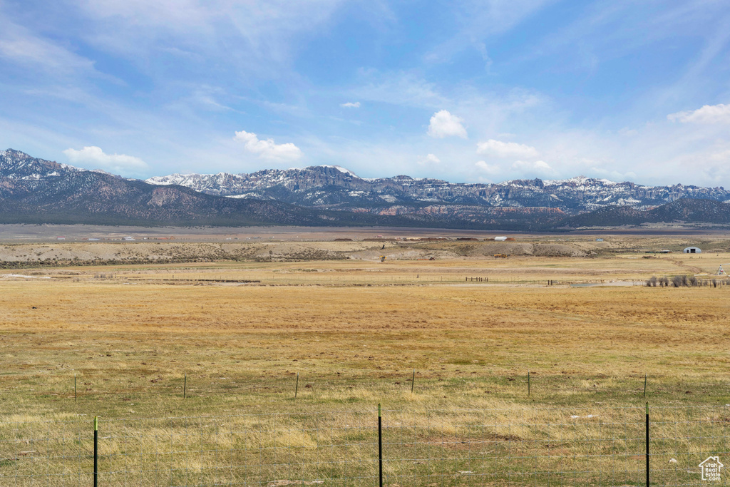 Mountain view featuring rural landscape