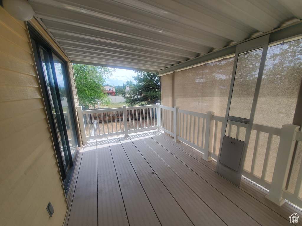 View of deck