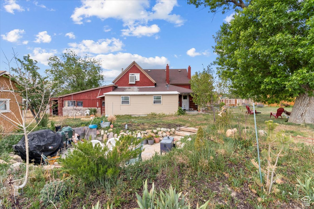 View of rear view of property