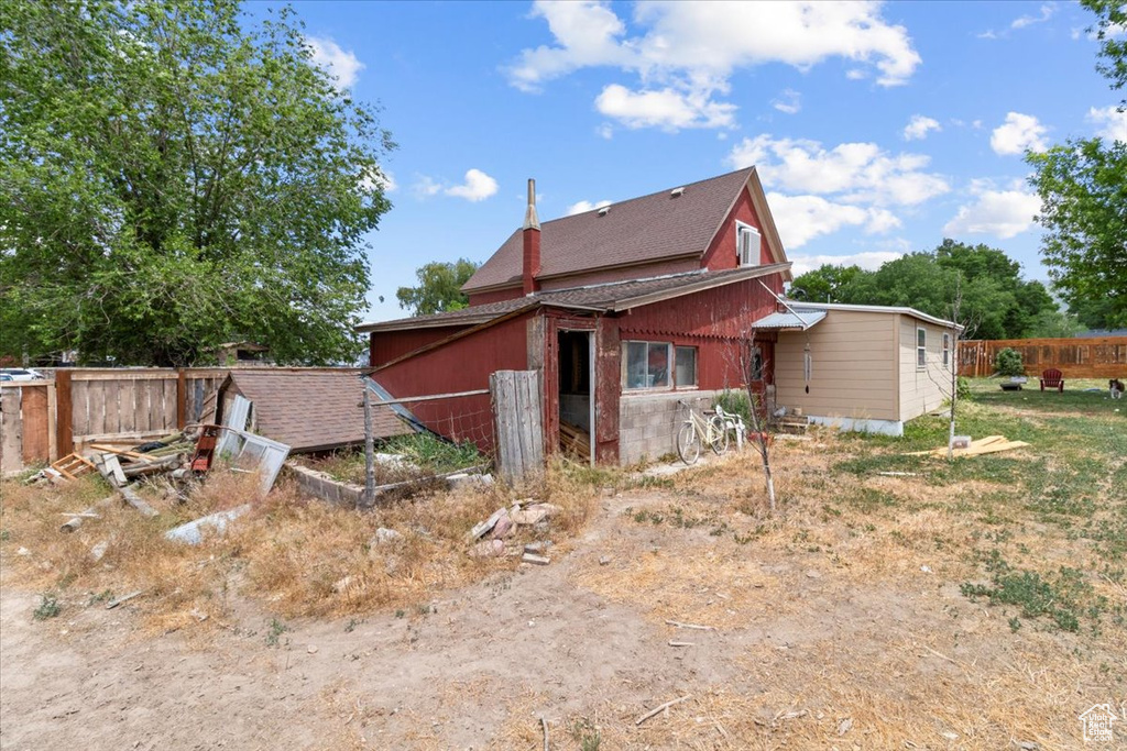 View of back of property