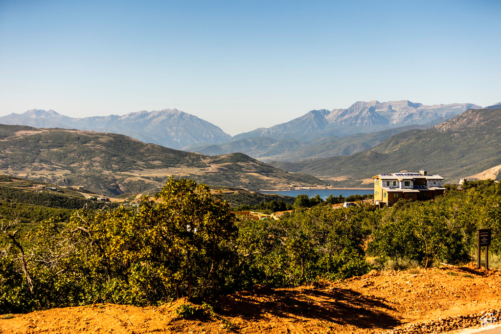 View of mountain background
