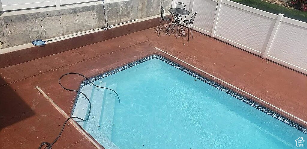 View of pool featuring a swimming pool