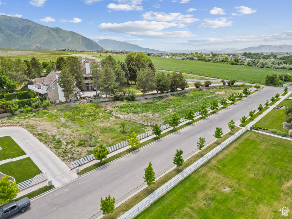 View of rural area featuring a mountain backdrop