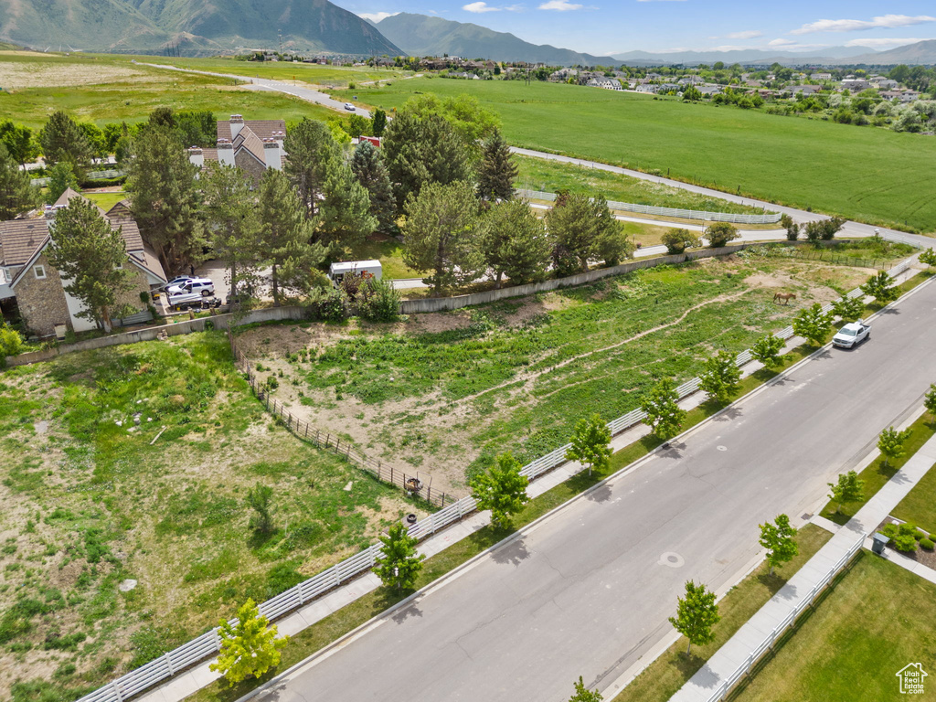 View of rural area with a mountain backdrop
