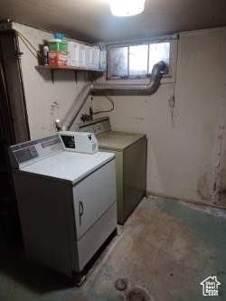 Laundry room featuring washer and dryer