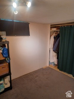 Unfurnished bedroom featuring carpet