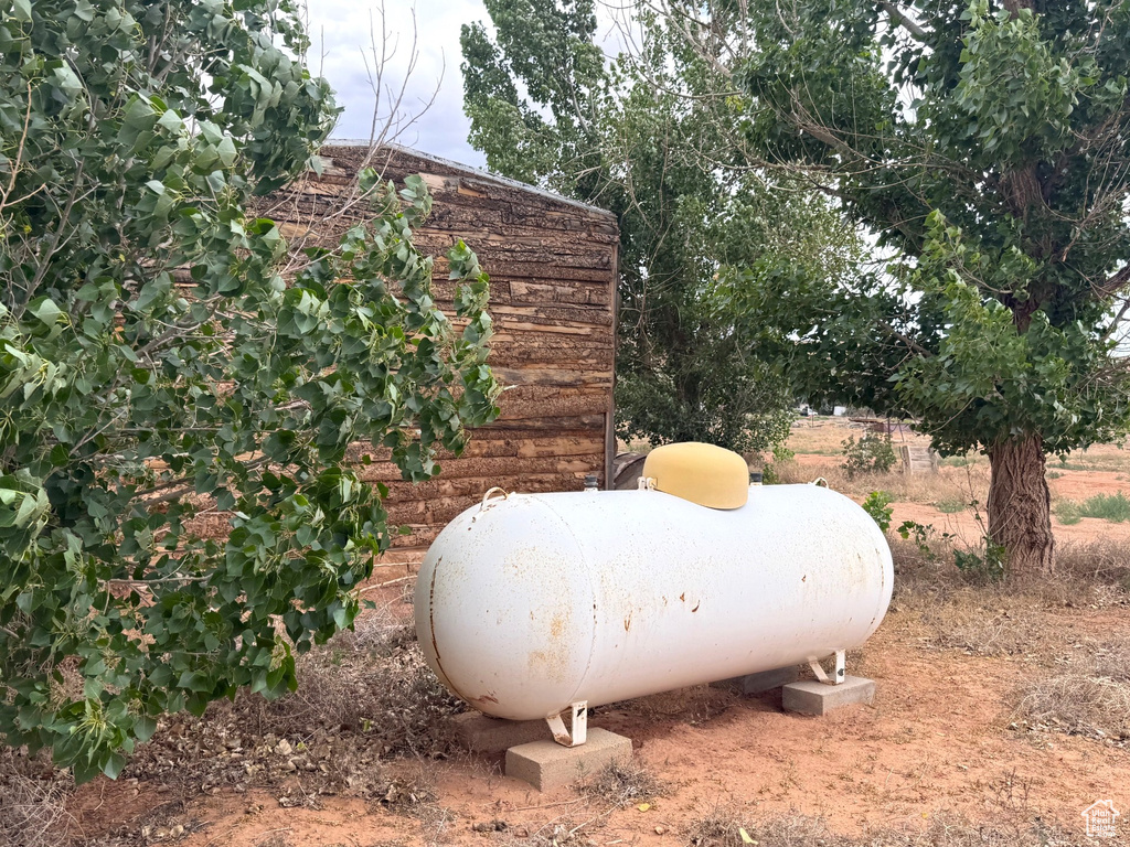 Exterior view of heating fuel tank