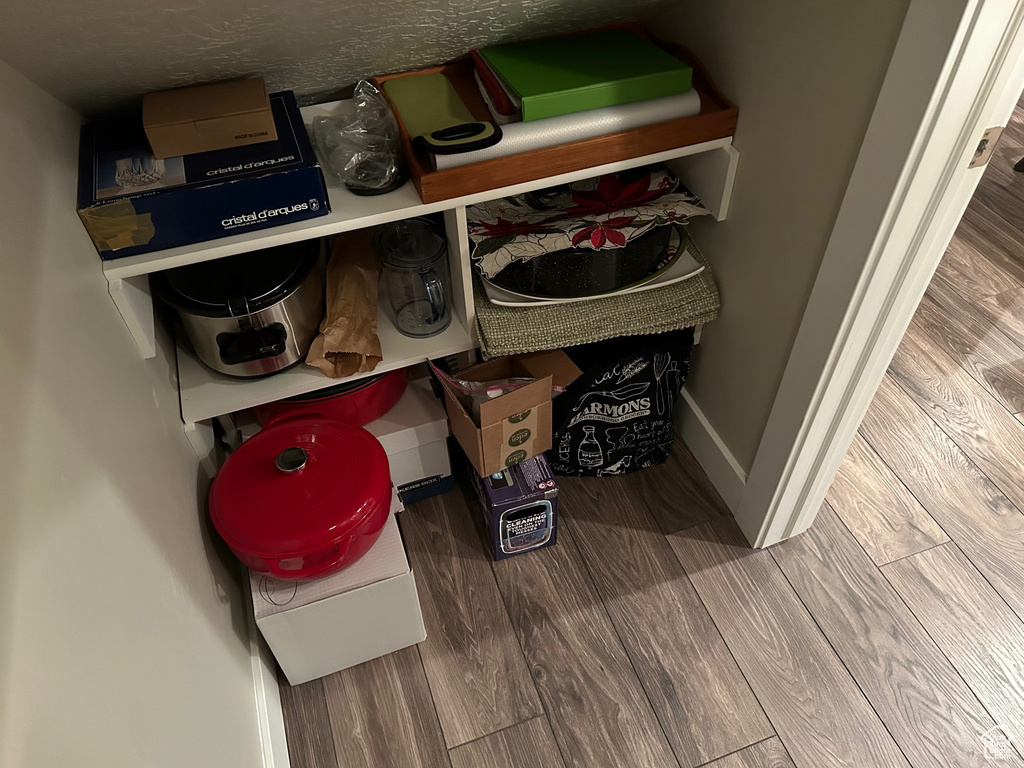 Detailed view of wood finished floors