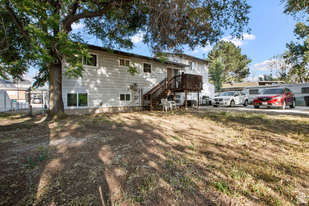 View of back of house