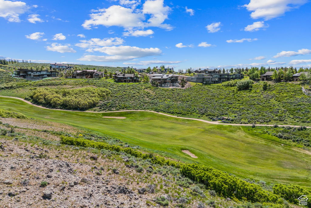 View of community featuring golf course view